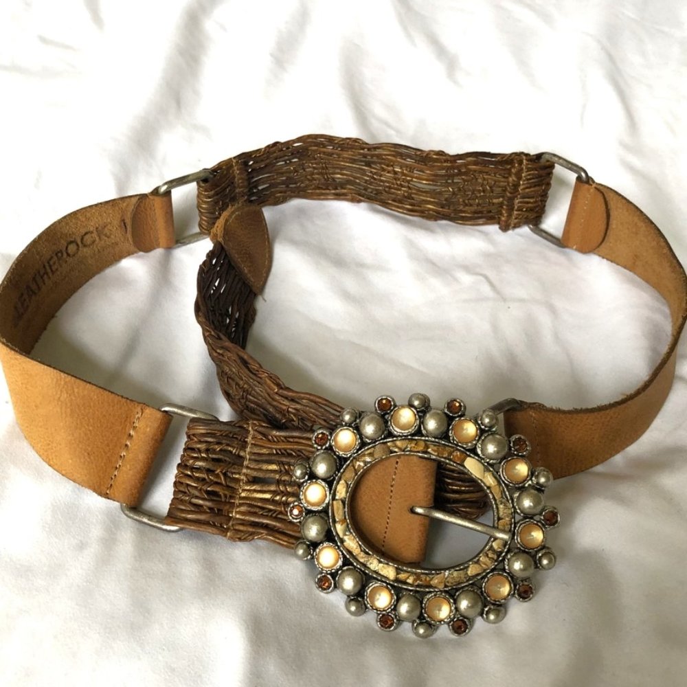 Leatherock MEDIUM Tan Leather Belt